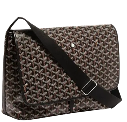GOYARD 'BLACK' CAPETIEN MM MESSENGER BAG