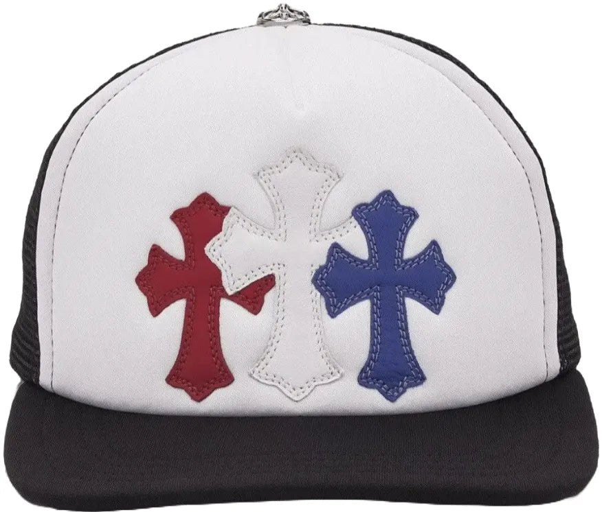 CHROME HEARTS '3 PATCH' TRUCKER HAT