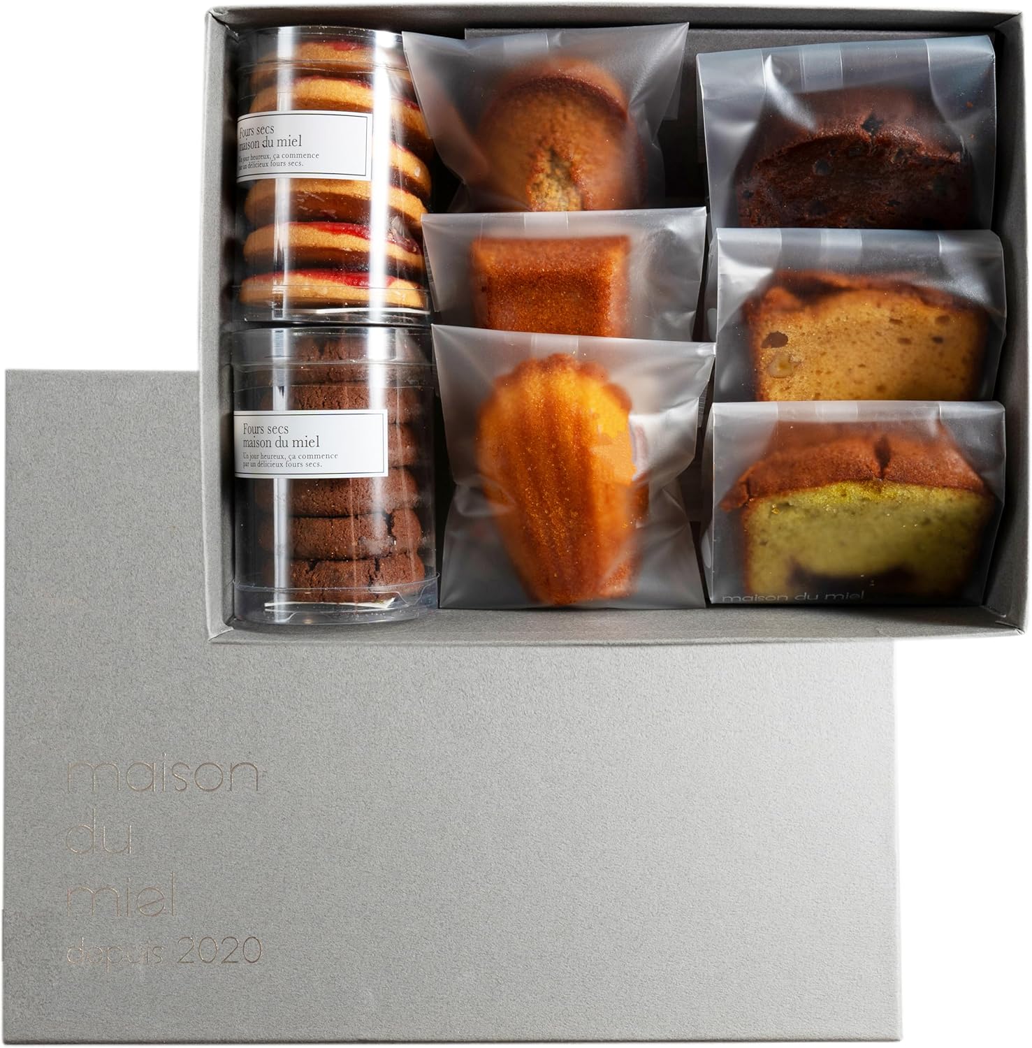 Maison du Miel Sweets Baked Goods Set, Confectionery Gift, Cookie Assortment, Premium (8 pieces)