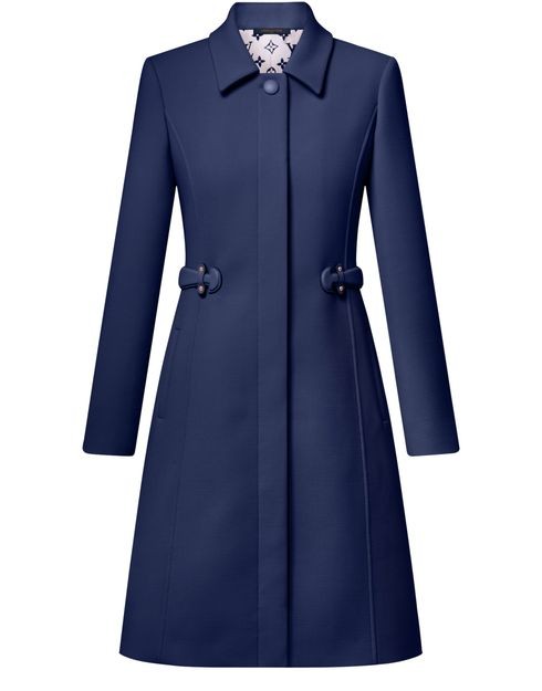 LOUIS VUITTON Long Coat W/ Side Detail - Image 1
