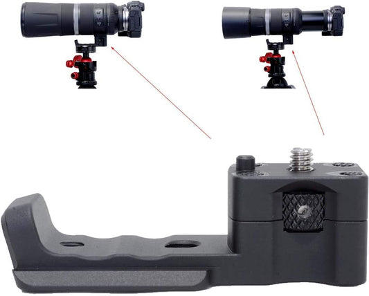 iShoot CNC Metal Lens Support Collar Stand, Camera Ring Tripod Mount Ring Foot, Lens Bracket Collar Base, Tripod Socket Leg, Compatible with Canon RF 600mm F11 IS STM & Canon RF 800mm F11 IS STM,