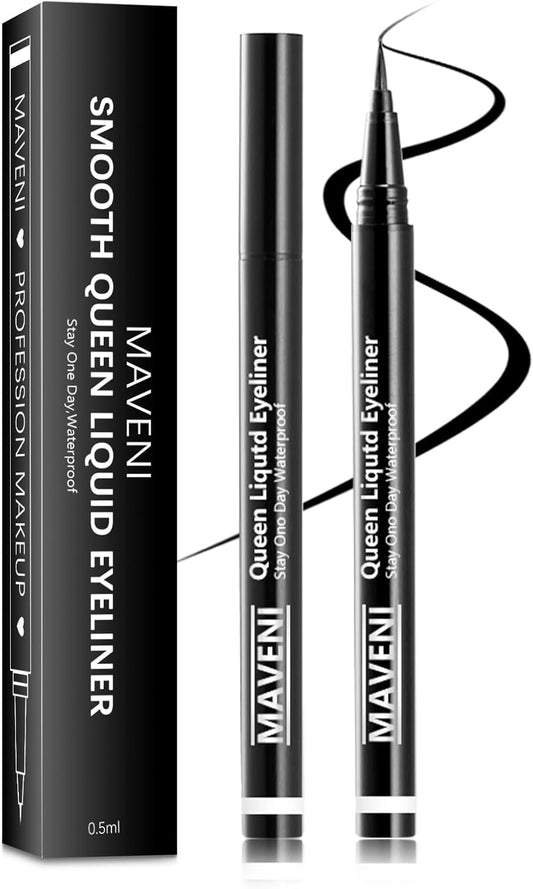 2025 New Appearance Liquid Waterproof Pencil, Eyeliner Fall, 0.5 mL, 0.0004 fl oz (0.5 ml) Brush Tip, Ultra Fine Line, Hot Water, Eye Line, Bleedless, Paint Lid, Hypoallergenic, Quick Dry Liquid