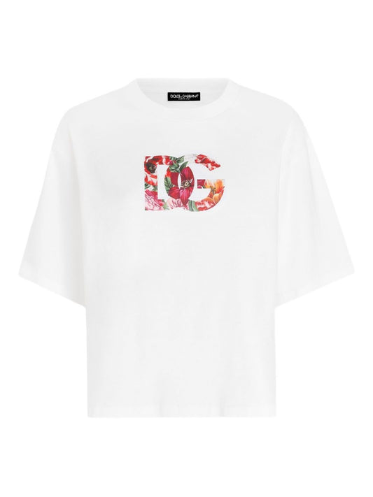 Dolce  Gabbana ドルチェ＆ガッバーナロゴコットンTシャツ - Image 1