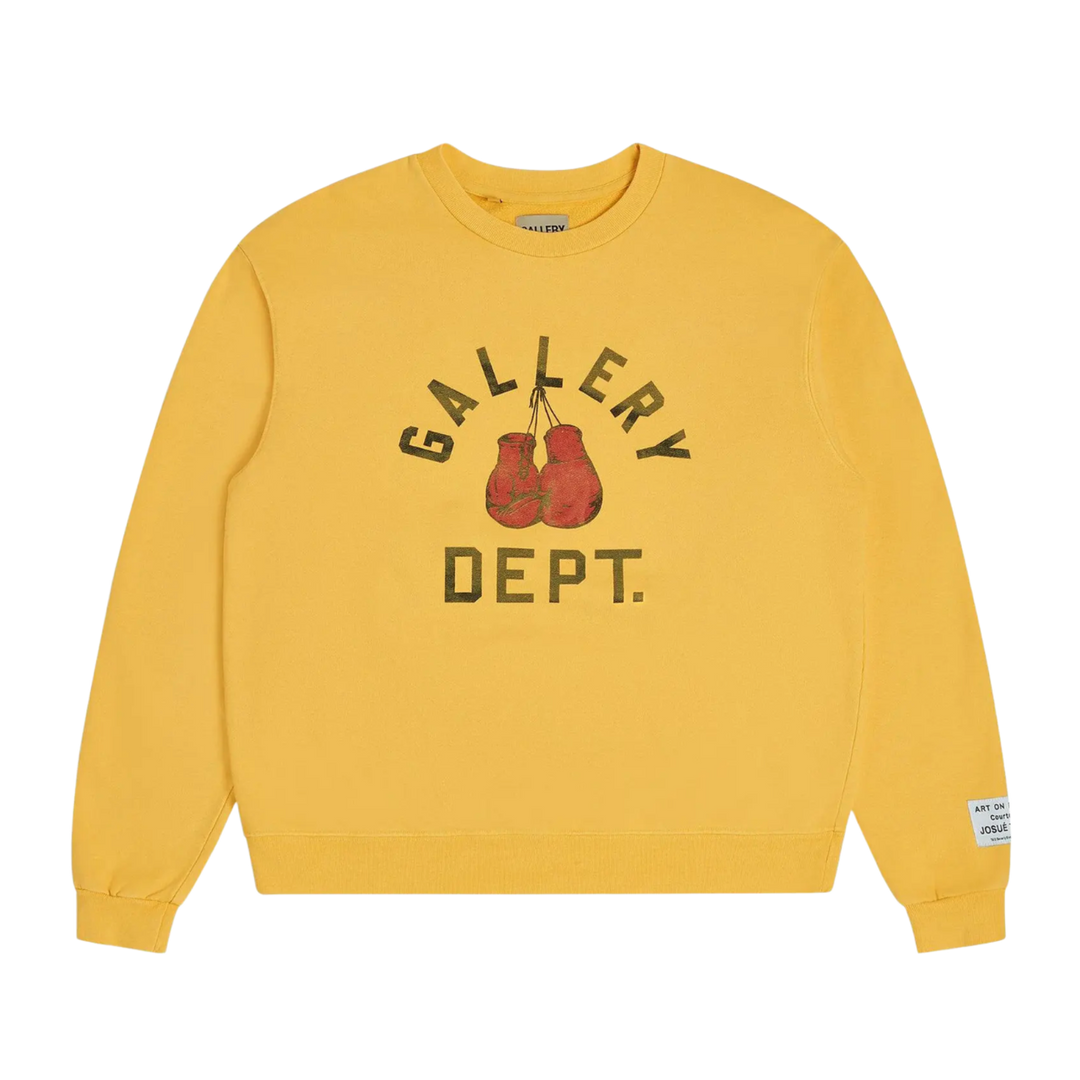 GALLERY DEPT. 'YELLOW' BOXING MERCH CREWNECK