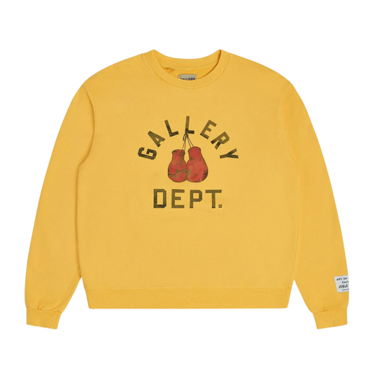 GALLERY DEPT. 'YELLOW' BOXING MERCH CREWNECK