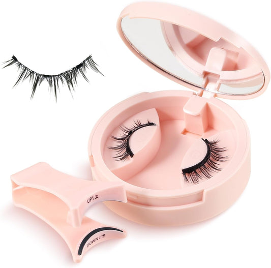 Boobe Magnetic False Eyelashes, Compact and Portable Storage Case, No Glue Required, Reusable, Easy to Apply with Included Tools