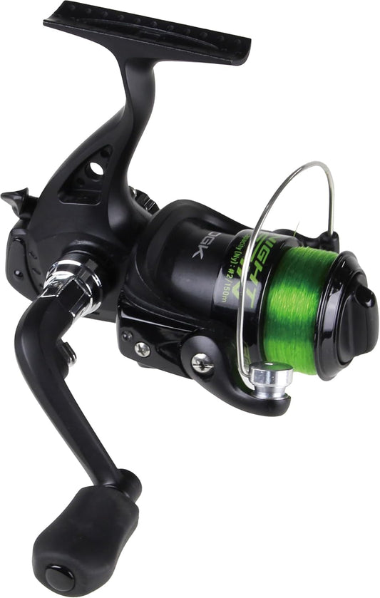 Osaka Fishing Equipment (OGK) Night Spin FOUR Size: 800/1500/2500 NSPF Spinning Reel that Lights Up When Turning the Handle Without Batteries