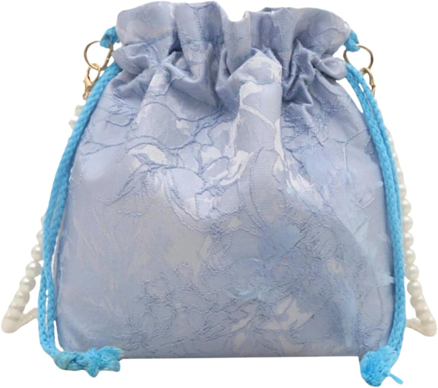 Harzio Yukata Bag, Shoulder Hakama, Drawstring Bag, Yukata, Drawstring Bag, Women's, Shoulder Bag, Pouch, Small, Mini, Yukata, Accessories, Festivals, Bags, Pearl, Chain, Stylish, Cute, Fashionable