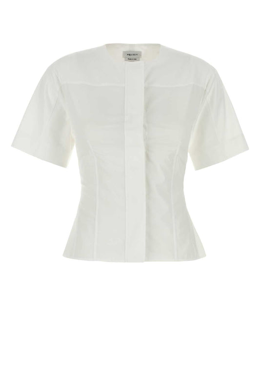 Alexander Mcqueen アレクサンダーマックイーンホワイトポップリンシャツ - Image 1