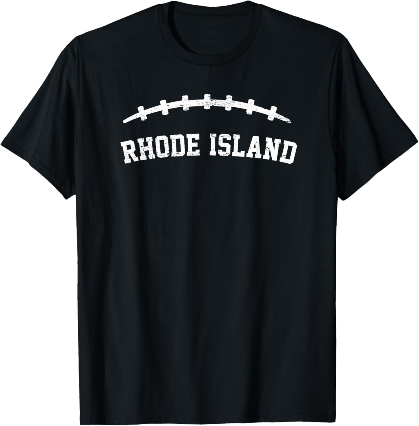 Camiseta vintage Rhode Island, Negro -