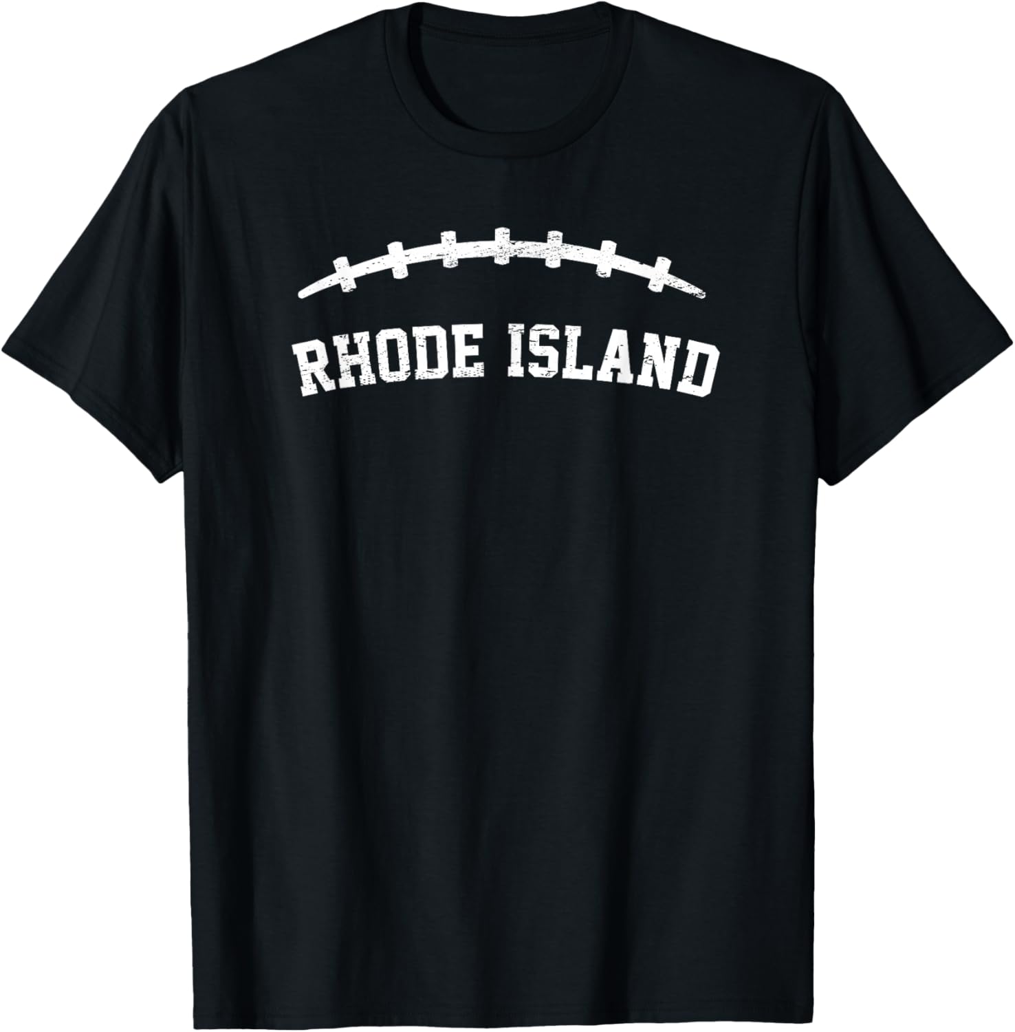 Camiseta vintage Rhode Island, Negro -
