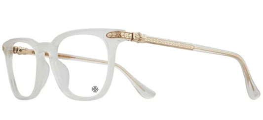 CHROME HEARTS 'GISS' MATTE CRYSTAL 18K GLASSES