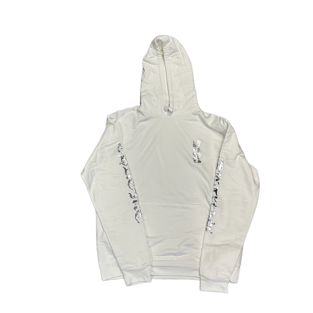 CHROME HEARTS 'WHITE' FOIL LOGO HOODIE