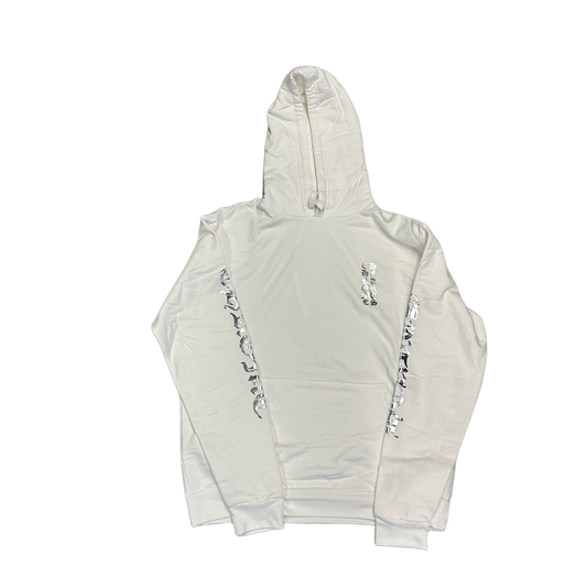 CHROME HEARTS 'WHITE' FOIL LOGO HOODIE