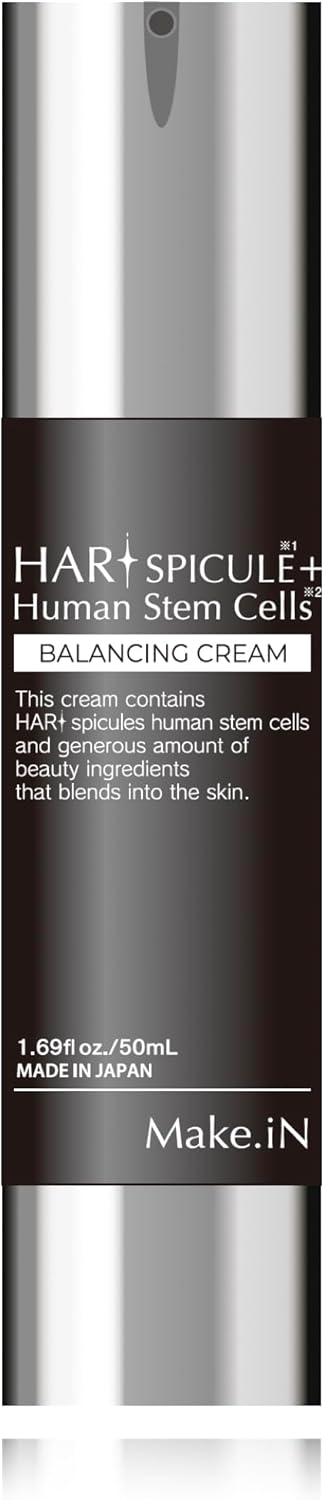 Make.iN HARI Spicure + Human Stem Cell Cream [1.8 oz (50 g) | Pore Care, Ceramide, CICA EGF FGF, Moisturizing, Skin Care, Hari, Glossy, Made in Japan (1 Bottle (1 Piece (1 Piece (1 x 1.8 oz (50 g) x