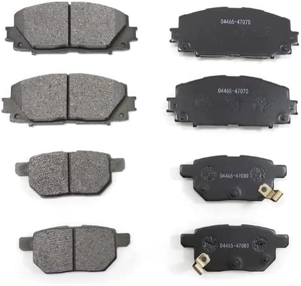 Front and Rear Set, Universal Brake Pads, 50, Prius, ZVW50, ZVW51, ZVW55, Left/Right 8 Pieces, 1 Car Work, Compatible Items, 04465-47070, 04466-47080, etc