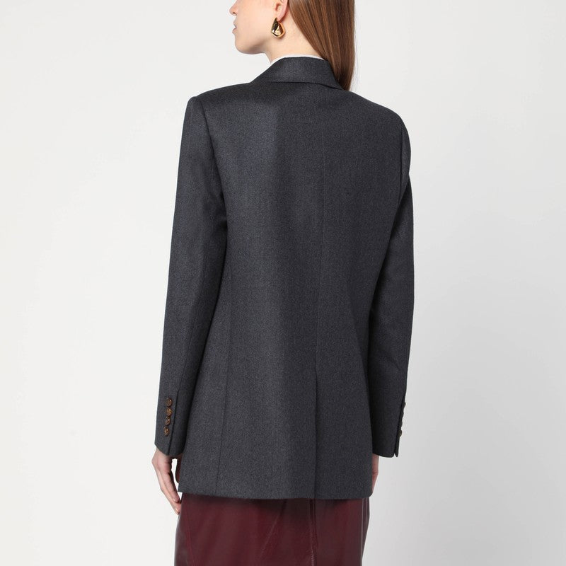 Blaze Milano BlazéMilanoグレーウール二重胸肉ブレザー - Image 1