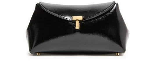 TOTEME Mini T-Lock naplack clutch - Image 1