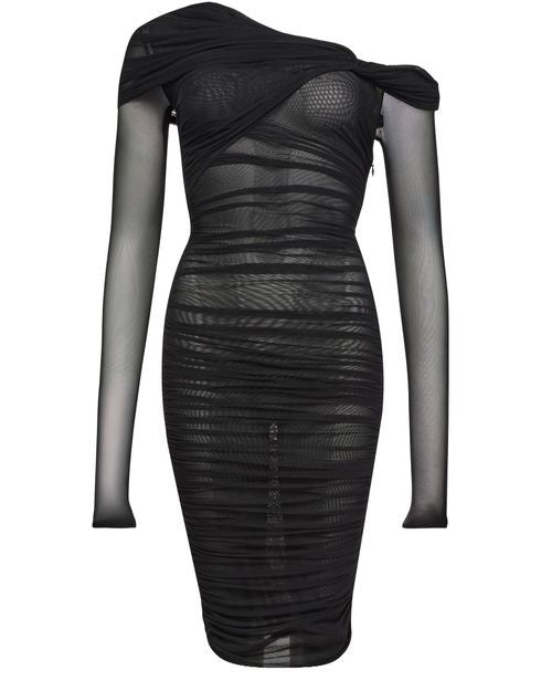 MUGLER メッシュ ミニ丈ワンピース - Image 1