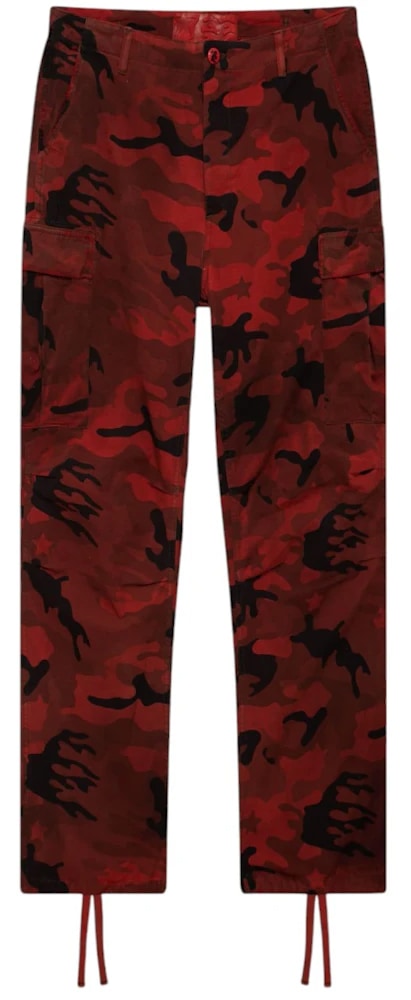HELLSTAR 'RED' CAMO CARGO PANTS
