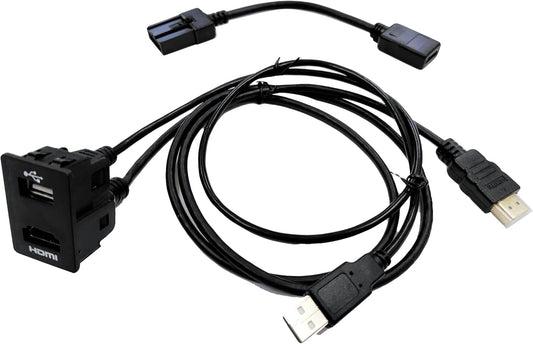 WR-V (DG5) Genuine Car Navigation System for Honda USB/HDMI Socket & Cable + E Type HDMI Input Adapter Mirroring LXM-242ZFNi LXM-245ZFEi LX-240ZFE Parts Accessories WRV (Genuine Navigation Set)