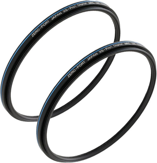 2 Pack 58mm Lens Protection Filter for Canon EOS Kiss X7 Double Zoom Kit (58mm Blue Line Blue Line)