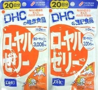 DHC Royal Jelly, 20-Day Supply, 60 Capsules x 2 Packs