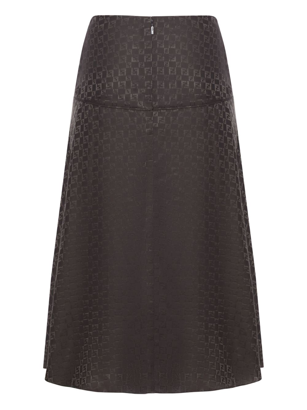 Fendi FF Jacquard Silk Skirt - Image 1