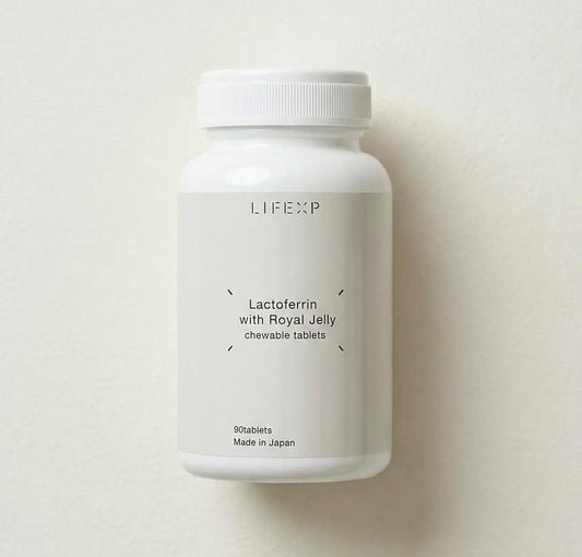 Lactoferrin with Royal Jelly [Milk Flavored Chewable Type, Suitable for Children], 90 Tablets, Strong Body From the Inside and Manufactured in a GMP Certified Factory in Japan