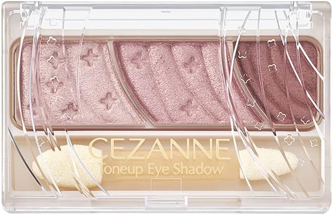 Cezanne Tone Up Eyeshadow 10 Berry Brown 2.6g Tri-Color Eyeshadow with Tip