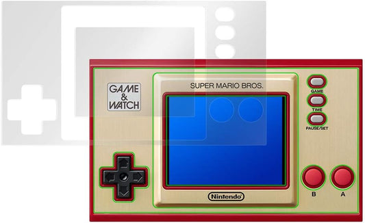 Miyabix OverLay Brilliant OBGWMARIOSET/S/12 Glossy Body/LCD Protective Sheet Set, Fingerprint, Bubble Proof, Game & Watch, Made in Japan