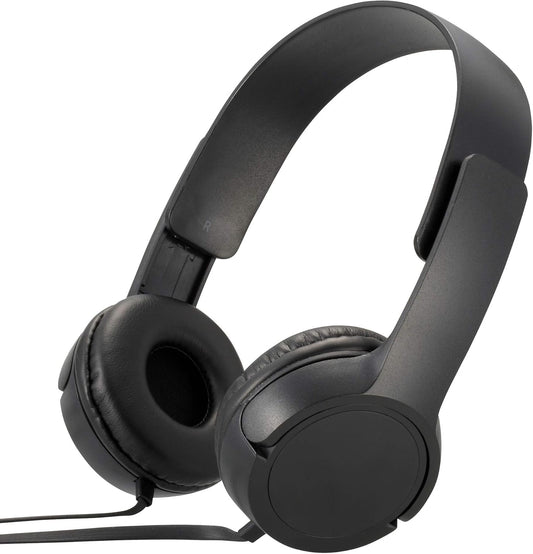 OHM Electric AudioComm Stereo Headphones H125 Black HP-H125N-K 03-2281 OHM