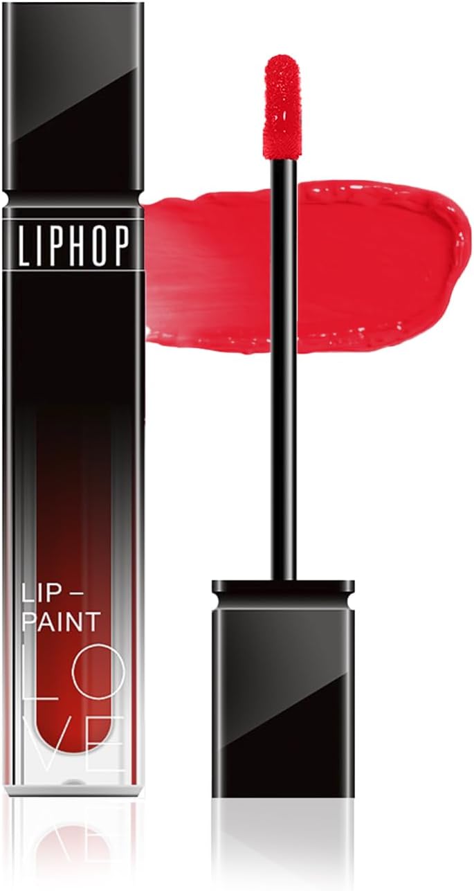 Matte Lip Gloss, High Coloring, Long Lasting, Anti-Falling, Light Matte Finish, Moisturizing Formulation, Prevents Lip Drying, Lipstick, Various Color Variations, Natural Floured, Makeup