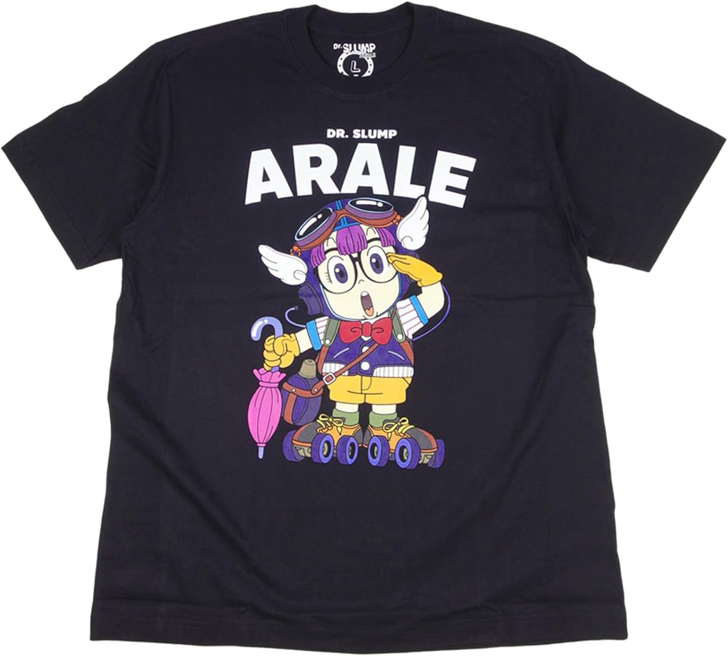 [EVERSOUL] Dr. Slump Arale-chan T-shirt, Short Sleeve, Anime Character, ARALE Doctor Slamp, Goods, Cute, Unisex, Black
