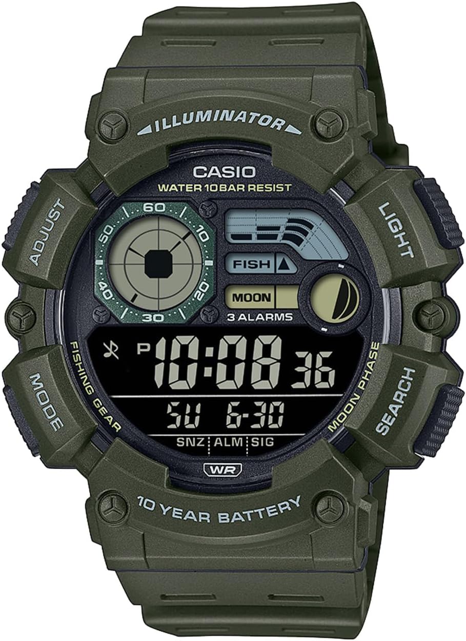 Casio Collection WS-1500H Watch, Genuine Domestic Product, Khaki