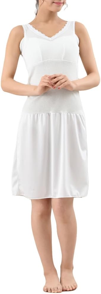 Gramore FT0224 [Comfortable Underwear] Kimono Inner Mesh, Built-In Bra, One-Piece Kimono Bra, Sweat Pad Included, Yukata, Hadanjunan