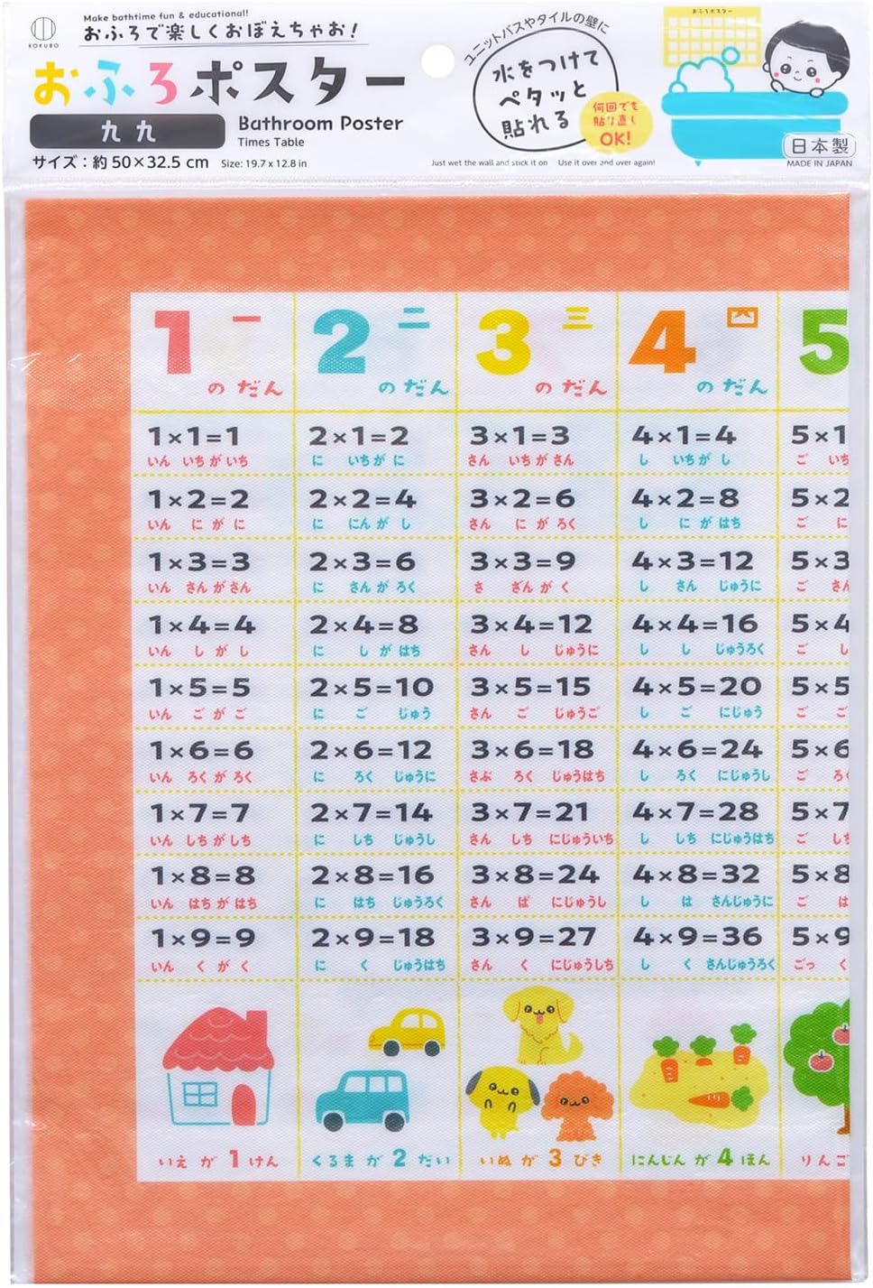 KOKUBO Bath Poster 3977 997 Bathroom Bath Study Made in Japan