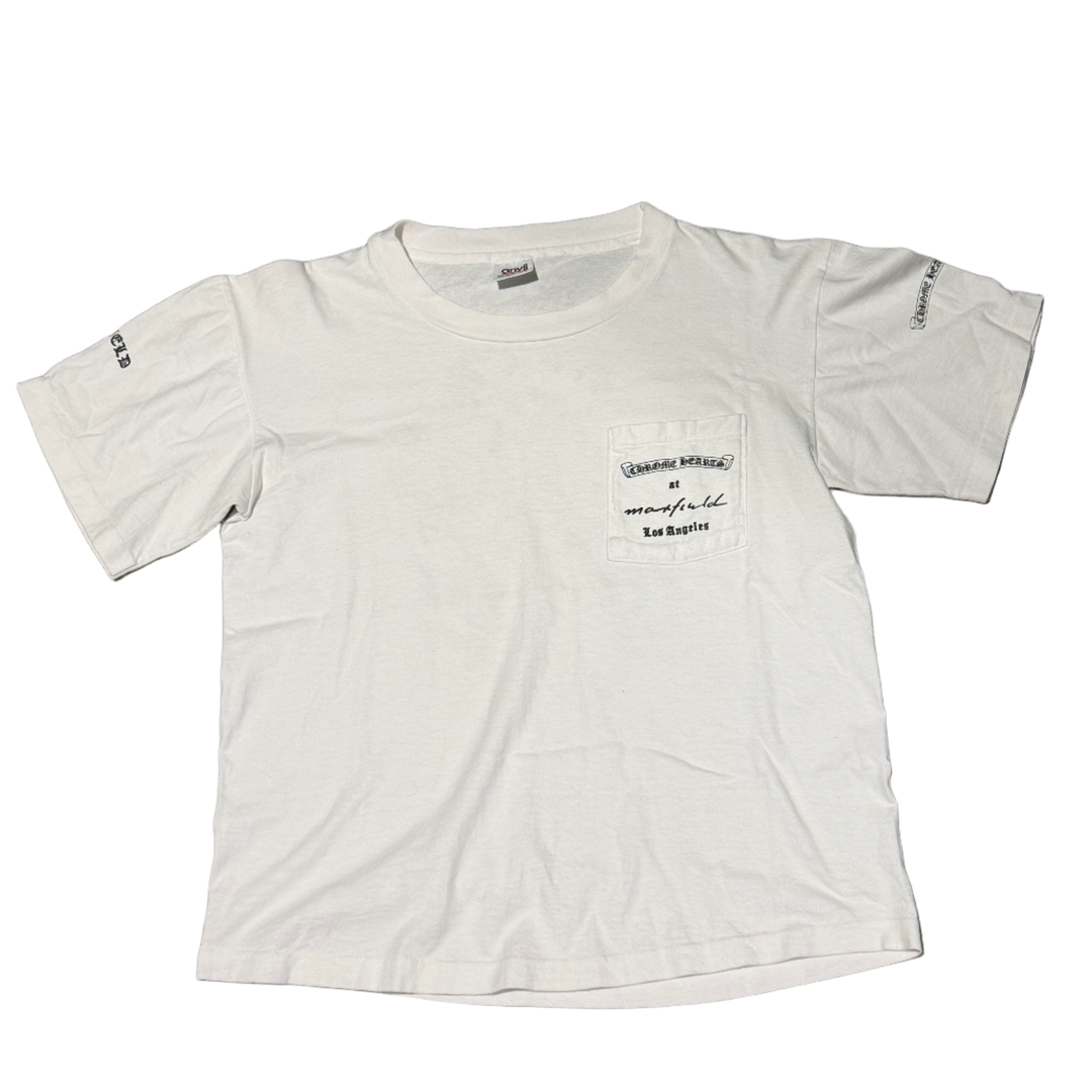 CHROME HEARTS VINTAGE MAXFIELD LOS ANGELES EXCLUSIVE WHITE TEE