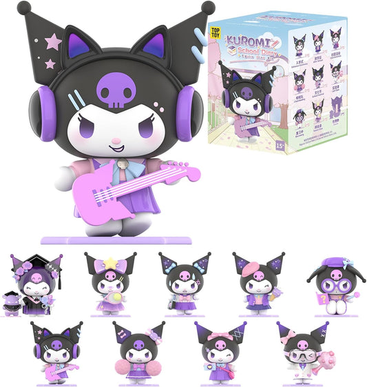 TOP TOY Sanrio Academic Diary Series (1 Piece) Gacha Blind Box Figure, Soft Vinyl PVC Plastic Model, Present for Birthday, Women, Toy Chromi, My Melo, Kitty Character