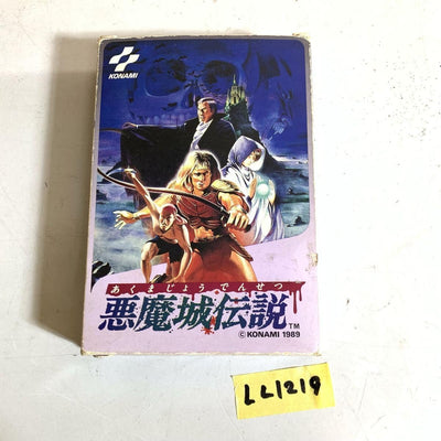 Legend of the Devil Castle LL1219 Nintendo FC Soft Box Instructions Included KONAMI Konami Devil Castle Dracula, Unverified Operation