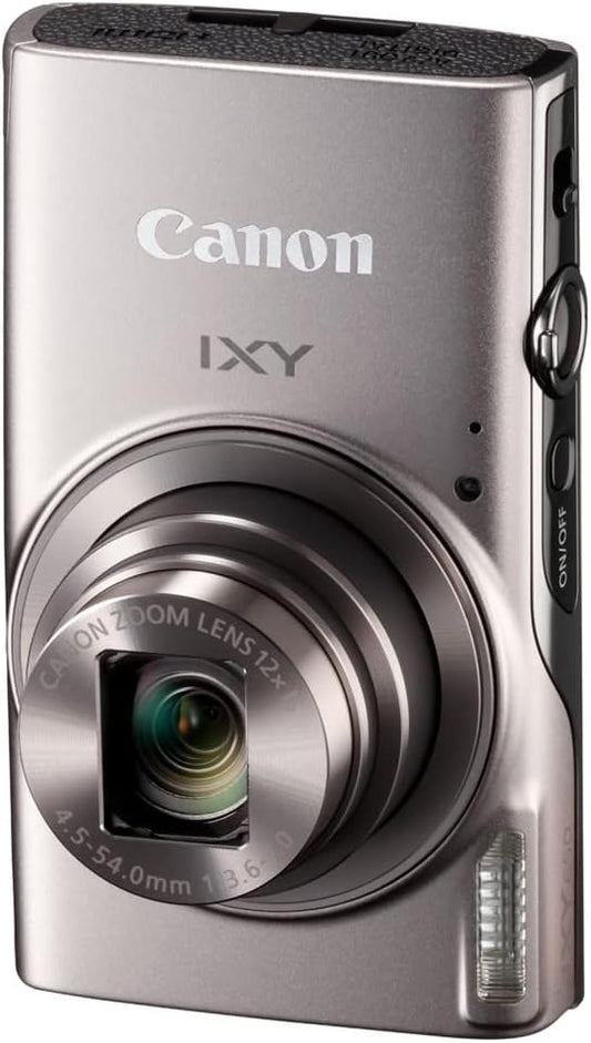 Canon IXY 650SL Compact Digital Camera, Silver, 12x Optical Zoom, Wi-Fi Compatible, IXY650SL.