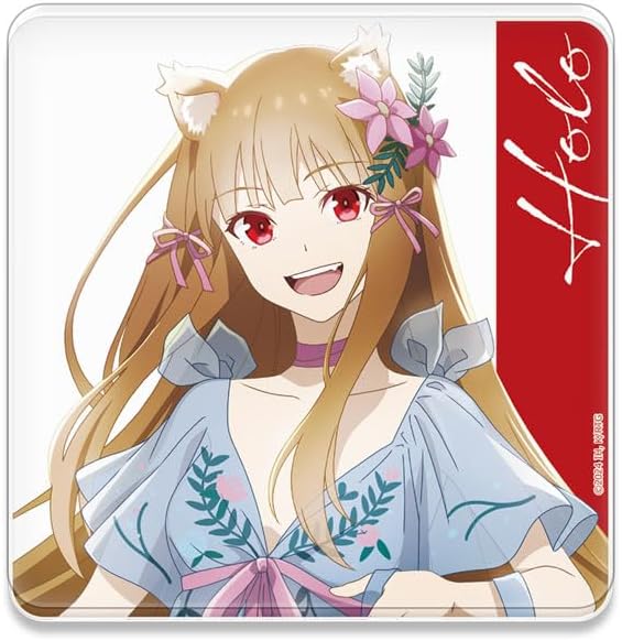TV Anime "Wolf and Spice MERCHANT MEETS THE WISE WOLF" Acrylic Coaster Holo Dress Version