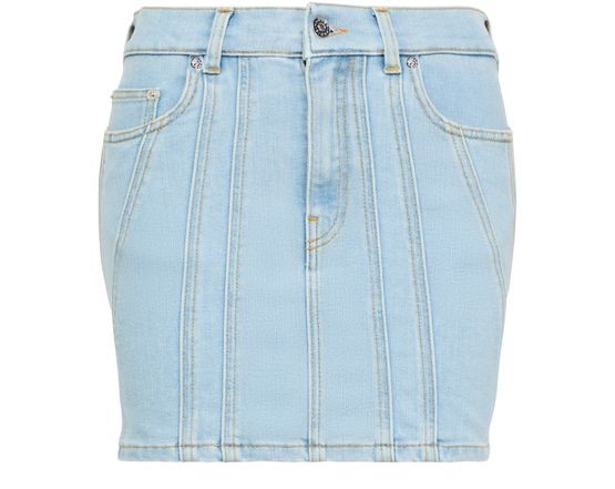 MUGLER デニムミニスカート - Image 1