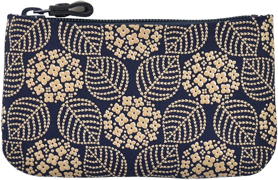 Nagomiya Spring Wallet, Japanese Pattern, Coin Purse, 03, Traditional Crafts, Koshu Inden Brand, Deerskin, Genuine Leather, Lacquer, Unisex