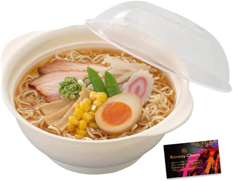 NEIGHBOR CLOWN rckb1 Range de Ramen Maker, Noodle Maker, Can Make Ramen in Microwave, Time-saving Cooker, Cooking Utensils, Grill Pot, Living Alone, Made in Japan, RunwayCharm Sticker Included