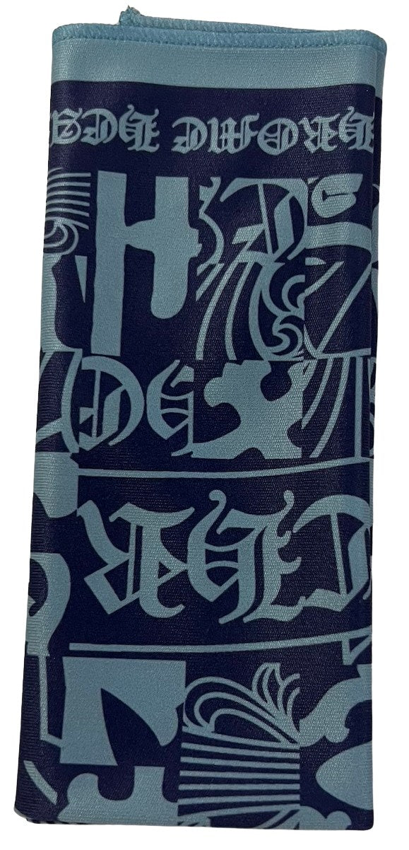 CHROME HEARTS 'BLUE' GLASSES CLEANING CLOTH