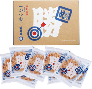Hakata Souvenir Katatsu Menbee (Spicy Mentai Flavored Senbe), Bonito 8 Bags (16 Sheets), Includes Exclusive Paper Bag