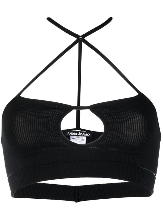 Andreādamo AndReadamo Ribbed Jersey Bra - Image 1