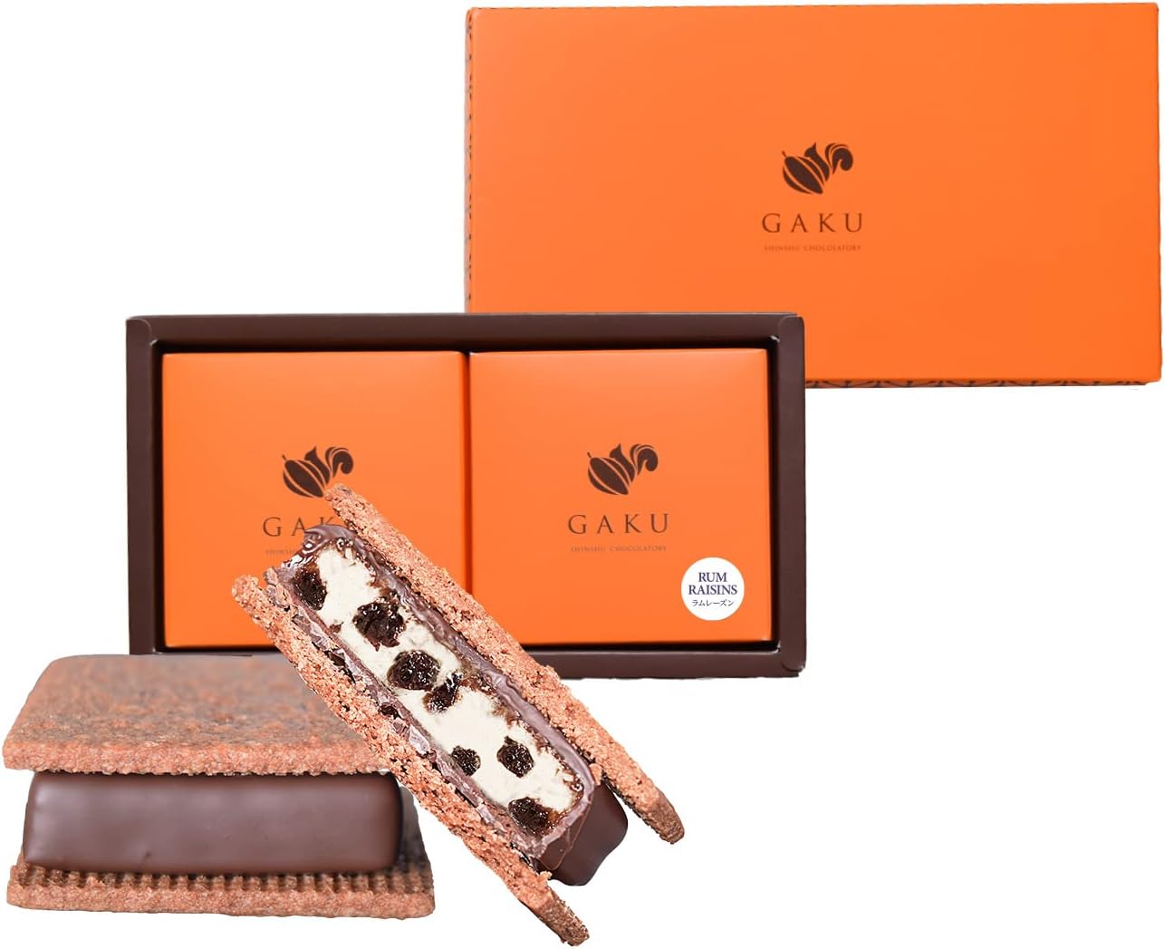 GAKU Chocolate Sand, Lamb Raisin, Set of 2, Sweets Gift, Chocolate Sand, Western Confectionery, Chocolate, Present, Luxury, Popular, Stylish, Mother's Day, Father's Day
