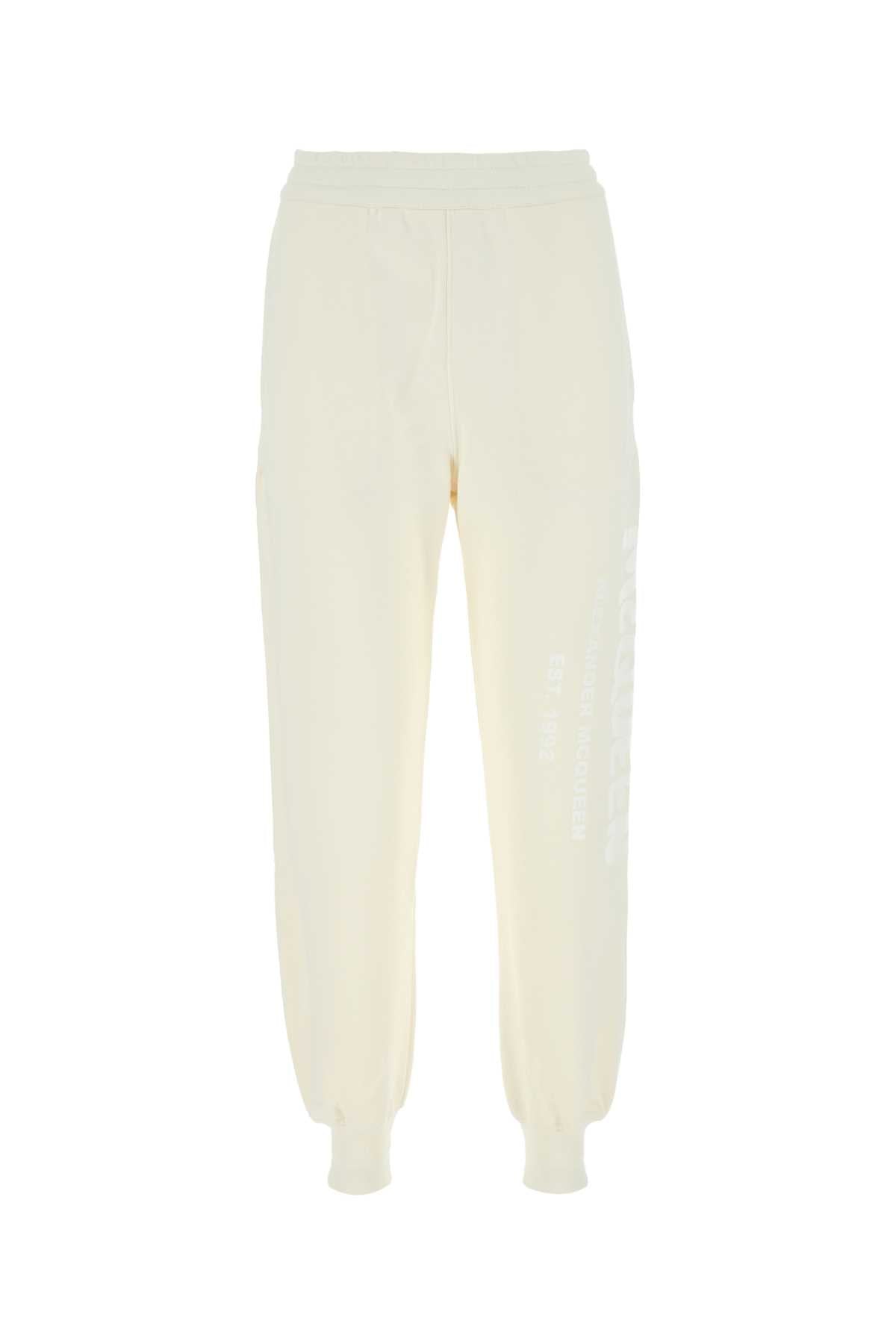 Alexander Mcqueen アレクサンダーマックイーンアイボリーコットンジョガーズ - Image 1